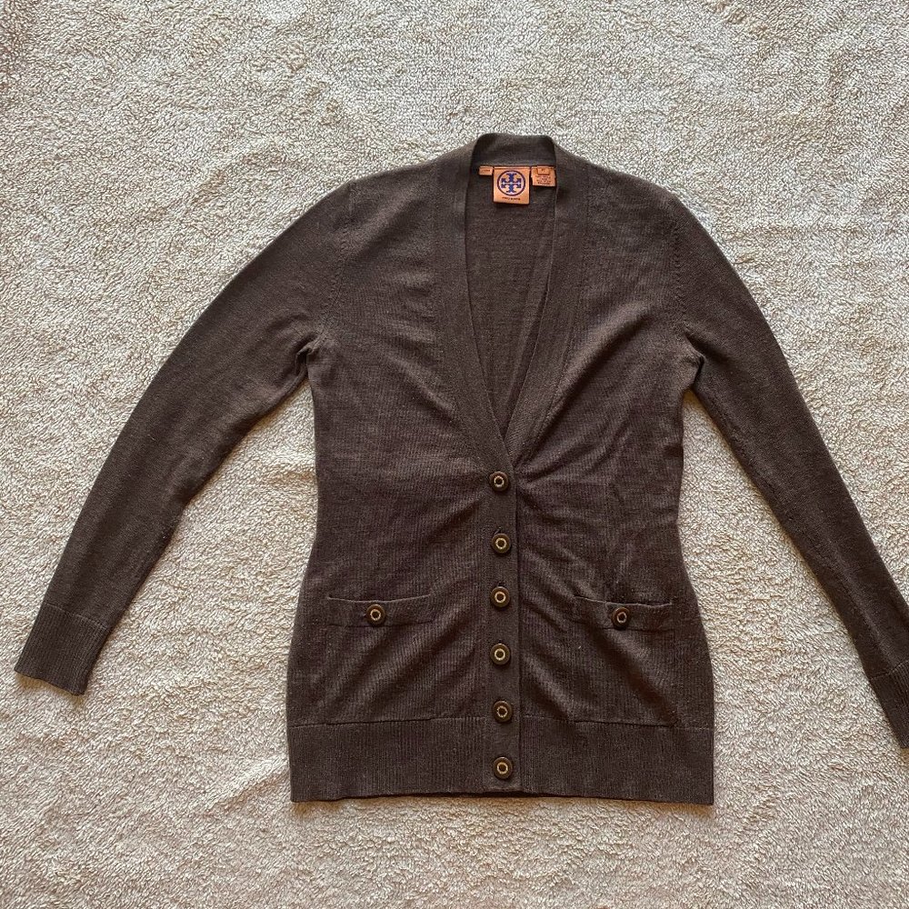 Tory Burch Brown Cardigan XS